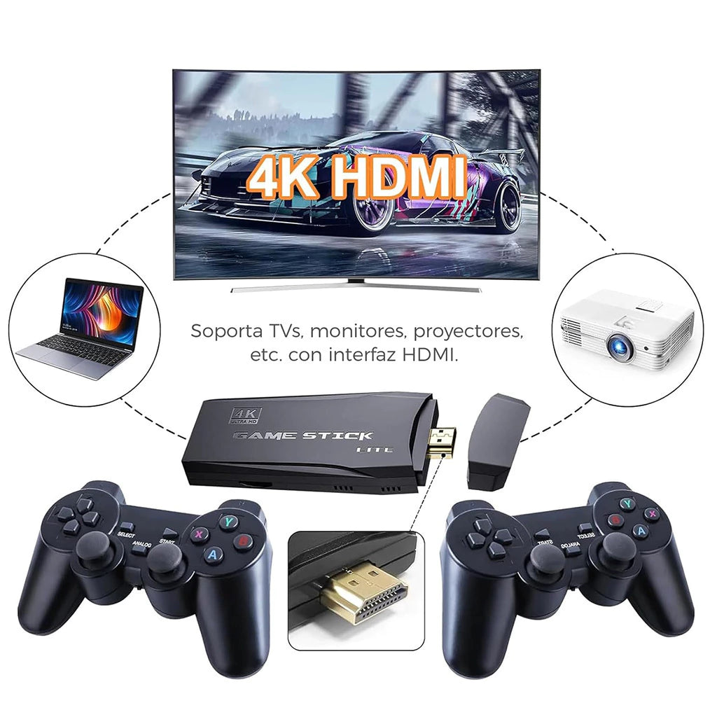 Consola Retro 4K con 10.000 Juegos – Reviví Tu Infancia en Alta Definición